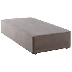 Hypnos Firm Edge Divan Base, Single Imperio Grey